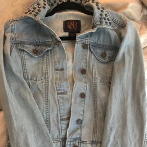 Rock & Republic vintage wash studded denim jacket
